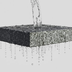 Waterdoorlatend beton grijs