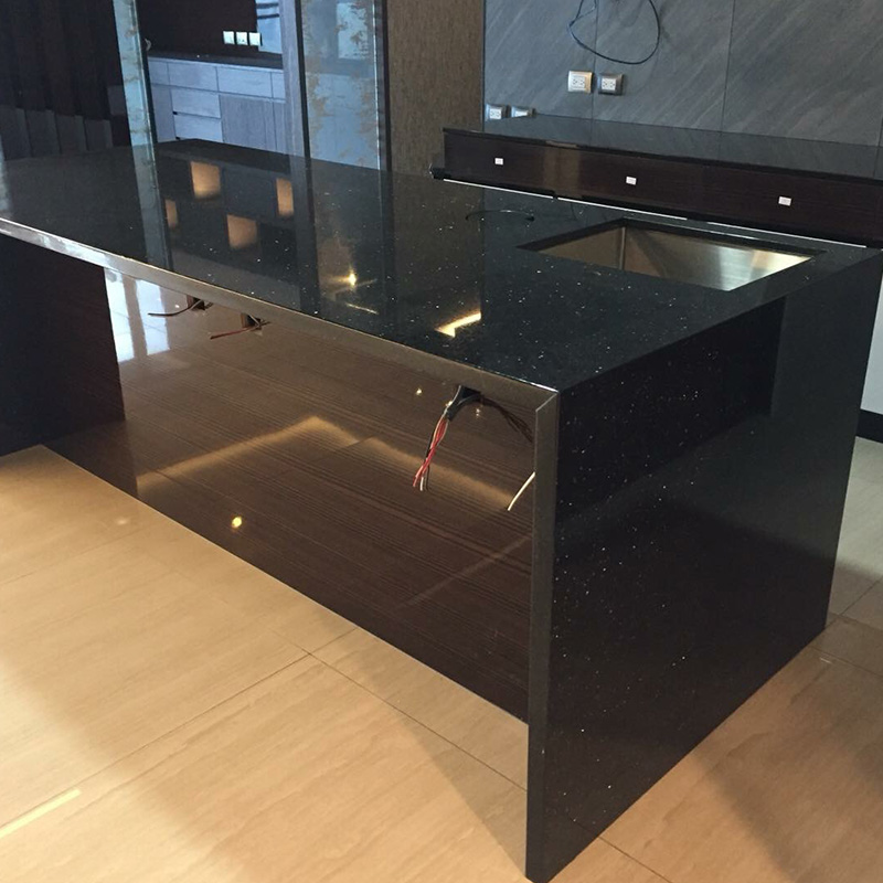 Granietblad donker, 2400 x 700mm